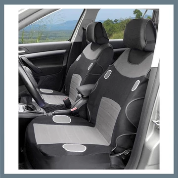 Set Coprisedili LAS VEGAS Grigio – Per Sedili Anteriori (2 Pezzi) – 31626