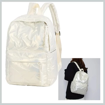 Zaino Trapuntato Lucido – Bianco – EQ1913613-w