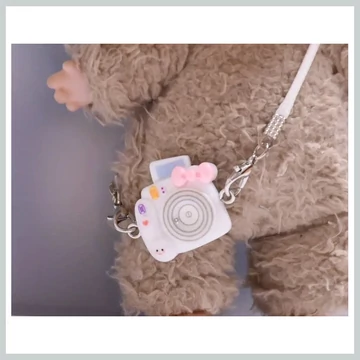 Mini Fotocamera Bianca per Figura LABUBU – EX3945581-f