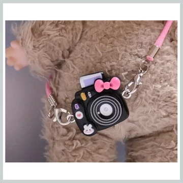 Mini Fotocamera Nera per Figura LABUBU – EX3945581