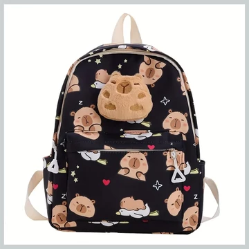 Zainetto per Bambini con Orsetto Peluche – Nero – YJ902173-4