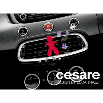 Cesare profumatore per auto – da fissare alla griglia di aerazione, figura rossa JCESBS06