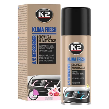 K2 Klima Fresh – Spray detergente e profumatore per climatizzatore, fragranza floreale, 150 ml K222FL