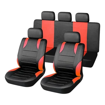 SPORT AIRBAG set coprisedili – 9 pezzi, rosso 31676