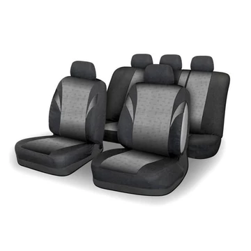 POLY set coprisedili – 9 pezzi, grigio, compatibile con airbag 31679