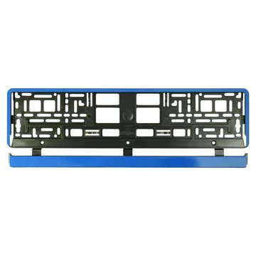 Portatarga – base nera con striscia blu 91569