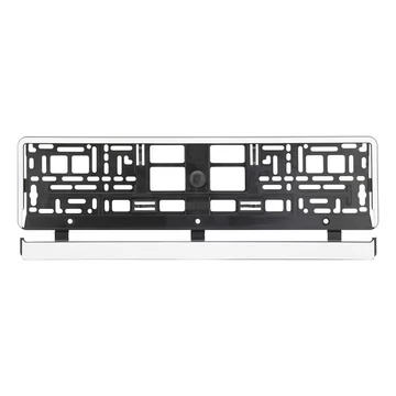 Portatarga – base nera con striscia bianca 91570