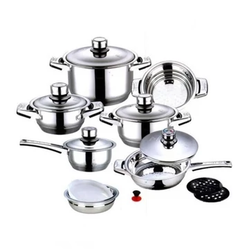 Bachmayer Set di pentole in acciaio inox, compatibile con induzione BM-1761