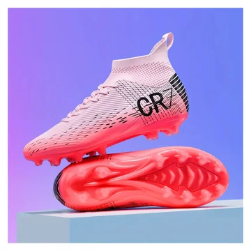 CR7 Scarpe da calcio professionali – con tacchetti antiscivolo AG ROSA LG1072531-P