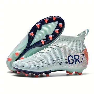CR7 Scarpe da calcio professionali – con tacchetti antiscivolo AG BIANCO LG1072531