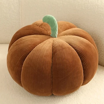 Cuscino decorativo a forma di zucca 3D – marrone 20 cm XC2838529-b