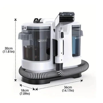 MIUZZY macchina portatile per la pulizia – potenza di aspirazione 13500Pa, design con doppio serbatoio ER5088362