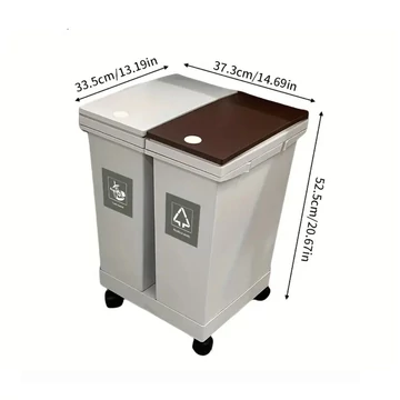 Pattumiera da cucina ad alta capacità – RP3471029-40, 40L