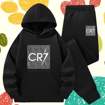 Completo sportivo CR7 per ragazzi NERO - BV4022131