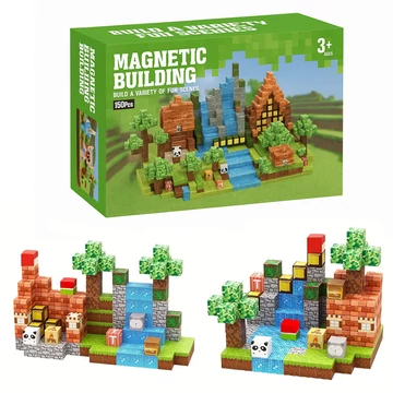 Set di costruzioni magnetiche a tema Minecraft – 150 pezzi QR2036130