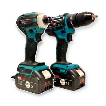 Hitman – Set di utensili a batteria 2 pezzi – 62V HT-BBS-6253Pi