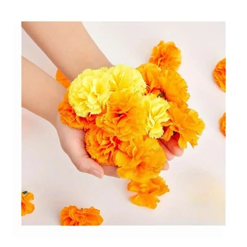 60 Teste di Garofano Artificiali Autunnali – Giallo e Arancione – BT6059489