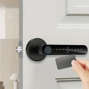 Maniglia Intelligente per Porta – con Impronta Digitale, Codice, Scheda IC e Controllo da Smartphone – GL2873876
