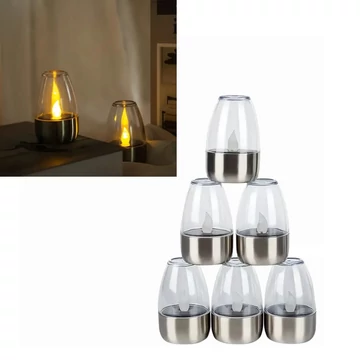 Set di Candele LED Solari da Esterno, 6 Pezzi – Luce Bianco Caldo – LG2391520