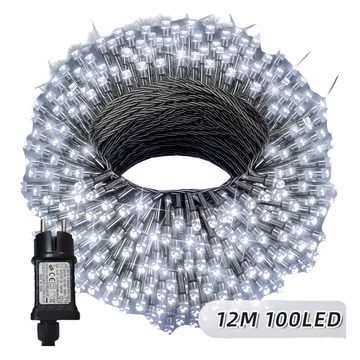 Catena luminosa natalizia a LED – 12 m, 100 LED, bianco freddo QA3709463-6