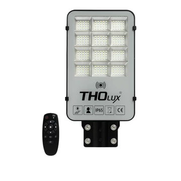 Lampione stradale solare a LED con telecomando e sensore di movimento – IP65 THOLux DNL-006