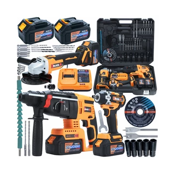 BLACK Set di utensili a batteria – 3 in 1 + accessori 53748