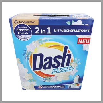 Dash 2in1 Detersivo in Polvere con Profumo di Ammorbidente 3 kg – 50 Lavaggi – 6780