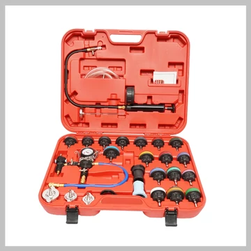FISCHER DE Kit di Test per Pressione del Radiatore e Sistema di Raffreddamento, 28 Pezzi – FS-1028