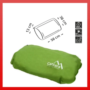 Cuscino gonfiabile 50x30x13cm verde 13320