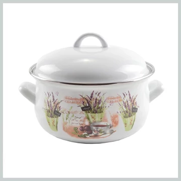 Perfect Home Pirofila smaltata lavanda 18 cm + coperchio 13467