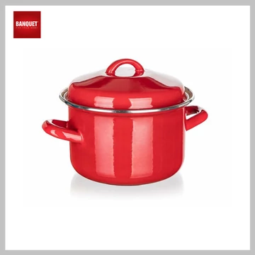 BANQUT Pentola smaltata MILTON rosso 16 cm, 2L 13705102