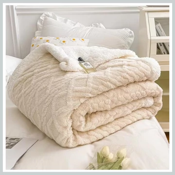 Sherpa di alta qualità in peluche beige 150x200 SSK2