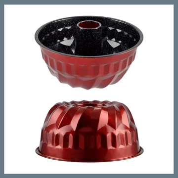 Perfect Home Metallo a forma di palla a righe rosse con centro 23*9,6cm 19131