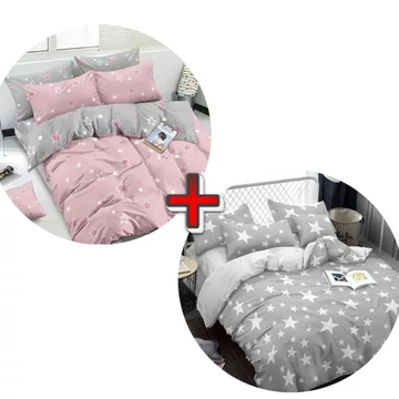 Set di biancheria da letto 3 pezzi 1+1 in offerta speciale con diversi modelli