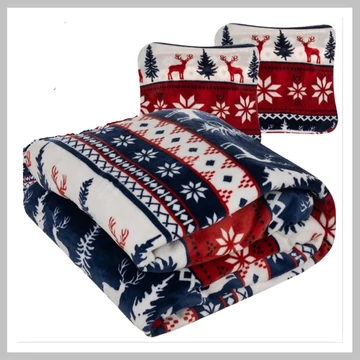 Coperta 1,6 x 2 m, 2 pezzi Con cuscini 24825