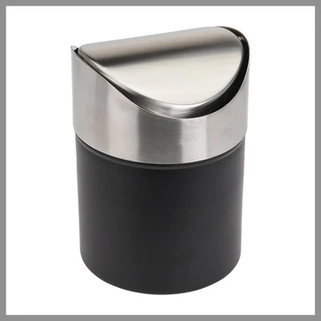 Cestino da tavolo - Acciaio inox - Nero 46577.2