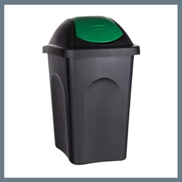 VETRO-PLUS Cestino per rifiuti MP 30 l, verde 5570214
