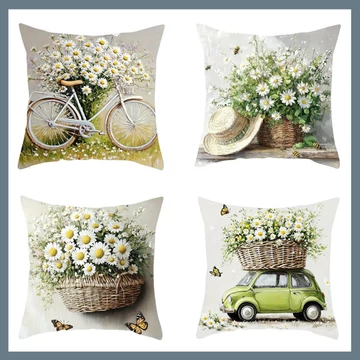 Cuscino con motivo floreale 45x45cm 601100106903831