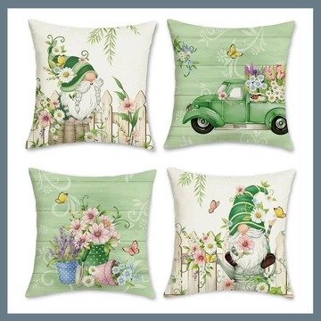 4 federe per cuscini con motivi floreali primaverili 50x50cm 601100107807174-50