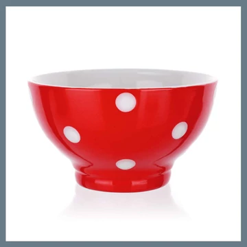 BANQUET Ciotola in ceramica 13 cm, pois rossi 60K1575-C