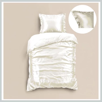 Copriletto in raso 140x220 SHIE WHITE 8720578108626