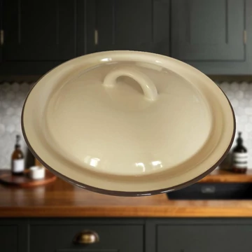 BANQUET Coperchio smaltato 20 cm beige 13701023
