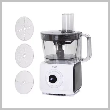 ADLER Tritatutto elettrico da cucina - 12 in 1 - 16500 rpm - 2000 W AD4224