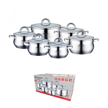 Bachmayer Set di pentole inox da 12 pezzi BM-15235