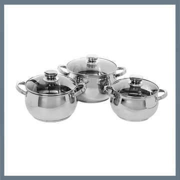 Set da forno in acciaio inossidabile Bachmayer BM-3003, 6 pezzi