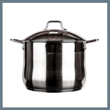 Pentola Bachmayer in acciaio inox con coperchio in metallo 22L BM-3426