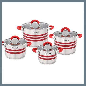 Bachmayer Set di 8 pezzi in acciaio inox BM-4010