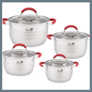 Bachmayer Set di 8 pezzi in acciaio inox BM-4020