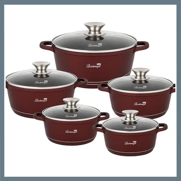 Set di pentole Bachmayer da 10 pezzi, marrone BM-8823