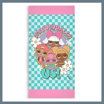 LOL Surprise Individually telo da bagno, telo mare 70x140 cm CBX232306LOL